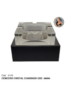 DE CRISTAL CUADRADO GRANDE -38009-