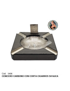 DE CARBONO c/CORTACIGARROS  -SH1163CA-