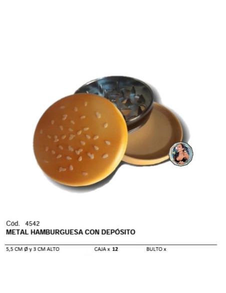 METAL HAMBURGUESA 3P C/DEPÓSITO