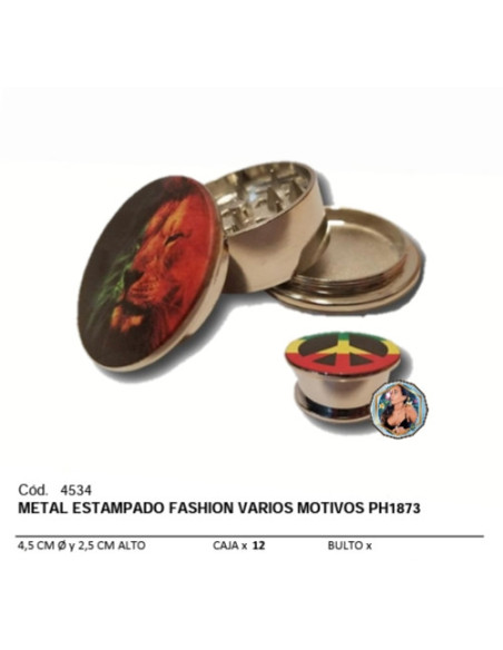 METAL ESTAMPADO FASHION 3P V/MOTIVOS PH1873