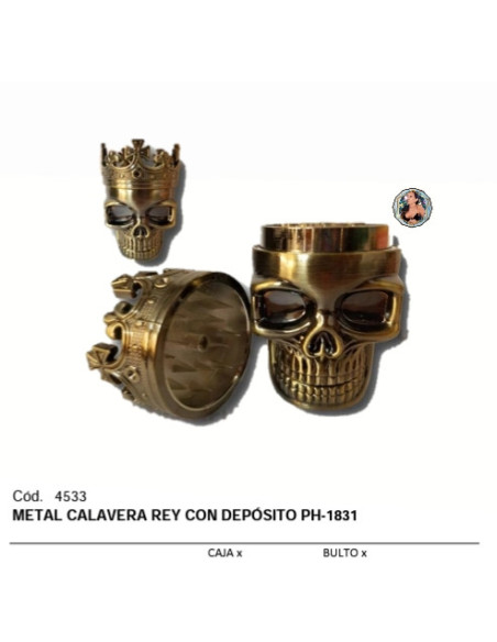 METAL CALAVERA REY 3P  C/DEPO.   PH1831