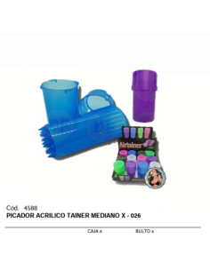 ACRÍLICO TAINER MEDIANO 3P   X-026
