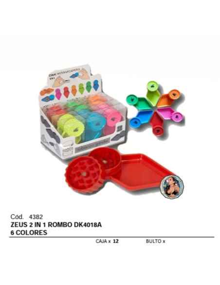 ZEUS 2 IN 1 ROMBO 6 COLORES DK4018A