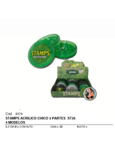 STAMPS ACRÍLICO CHICO 3P 4 MODELOS ST35