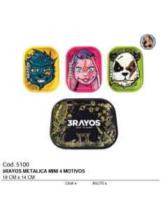 3 RAYOS - METÁLICA MINI 4 MOTIVOS