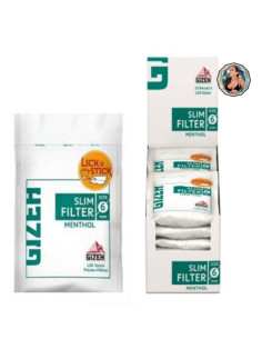 GIZEH - SLIM MENTHOL bolsa x 120     6mm Ø