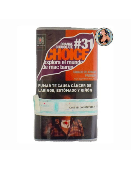 MAC BAREN - 31 CHOICE ORANGE CHOCO x 30gr