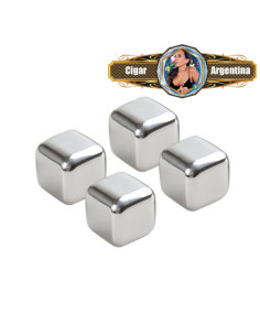 SET DE 4 HIELOS DE ACERO INOXIDABLE    900028-ASC