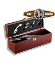 SET DE VINO 4 PIEZAS PORTABOTELLA  608320