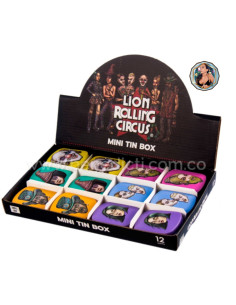 LION ROLLING CIRCUS - MINI TIN CASE (latita) 6 MODELOS/COLORES   83