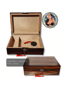 HUMIDOR OSCURO PARA 30 CIGAR