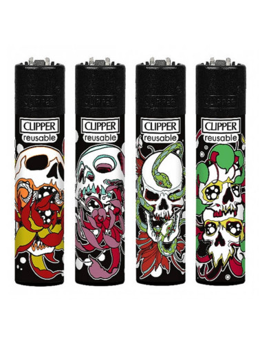 CLIPPER - MAXI SKULLS AND FLOWER X 24