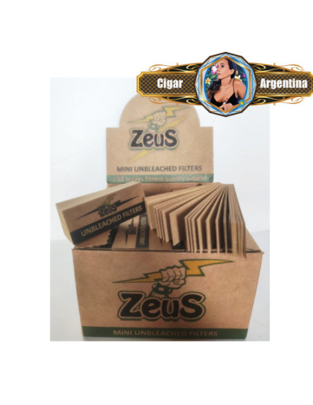 ZEUS - FILTROS DE CARTON MINI UNBLEACHED x 50 4,5cm