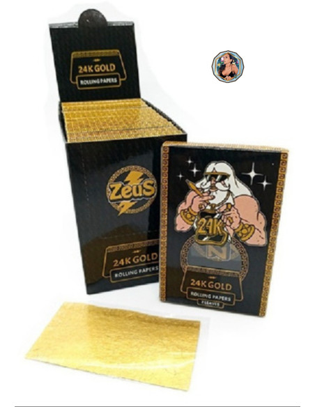 ZEUS - PAPEL 1 1/4 GOLD 24K (oro) x 2