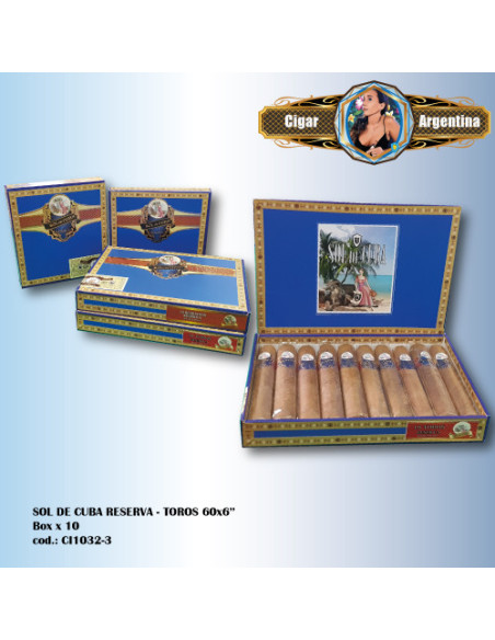 SOL DE CUBA RESERVA TORO - Box x 10